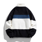 lamb wool polar fleece jacket back view