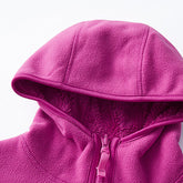 fashion outdoor thick warm polar fleece jacket back view
