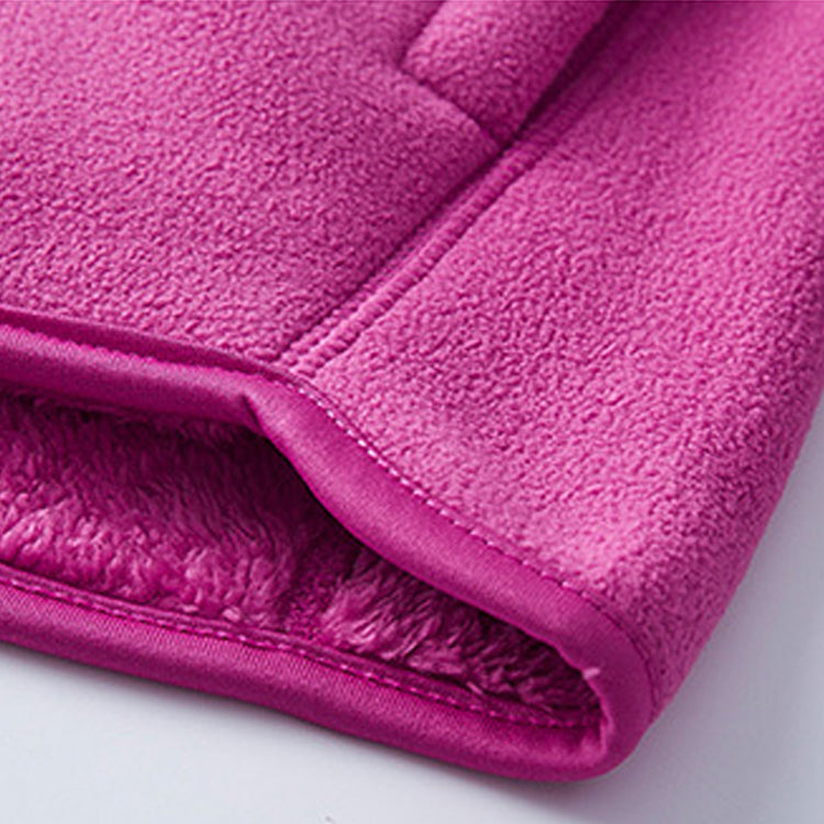 fashion outdoor thick warm polar fleece jacket back view