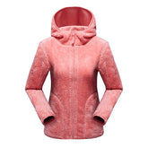 fashion outdoor thick warm polar fleece jacket front view