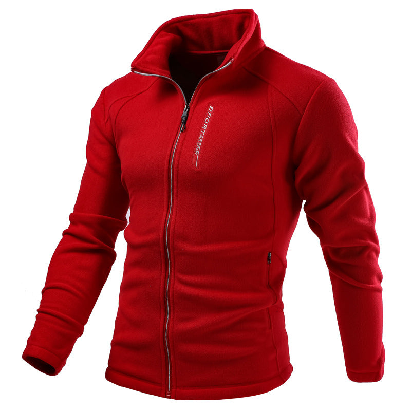 Warm Custom Cardigan Outdoor Polar Fleece Jacket winter fleece