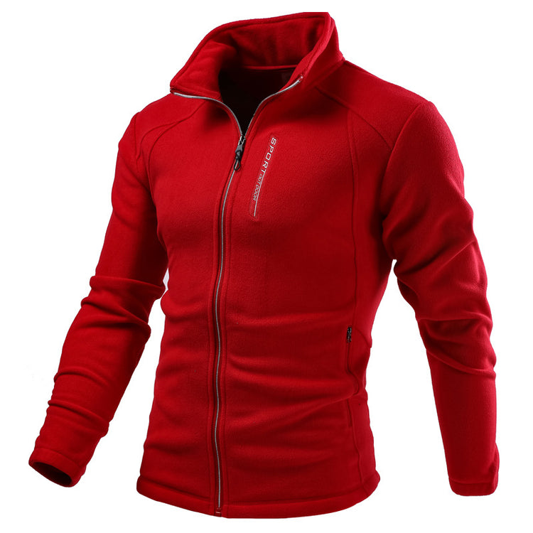 Warm Custom Cardigan Outdoor Polar Fleece Jacket winter fleece