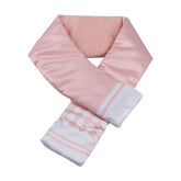 Graphene Winter Warm Neck Protection Heating Scarf in soft pink with stylish design for warmth and comfort during cold weather.