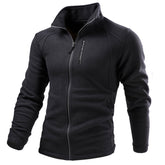 Warm Custom Cardigan Outdoor Polar Fleece Jacket designed for warmth and comfort during outdoor activities.