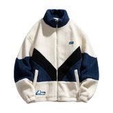 lamb wool polar fleece jacket side view