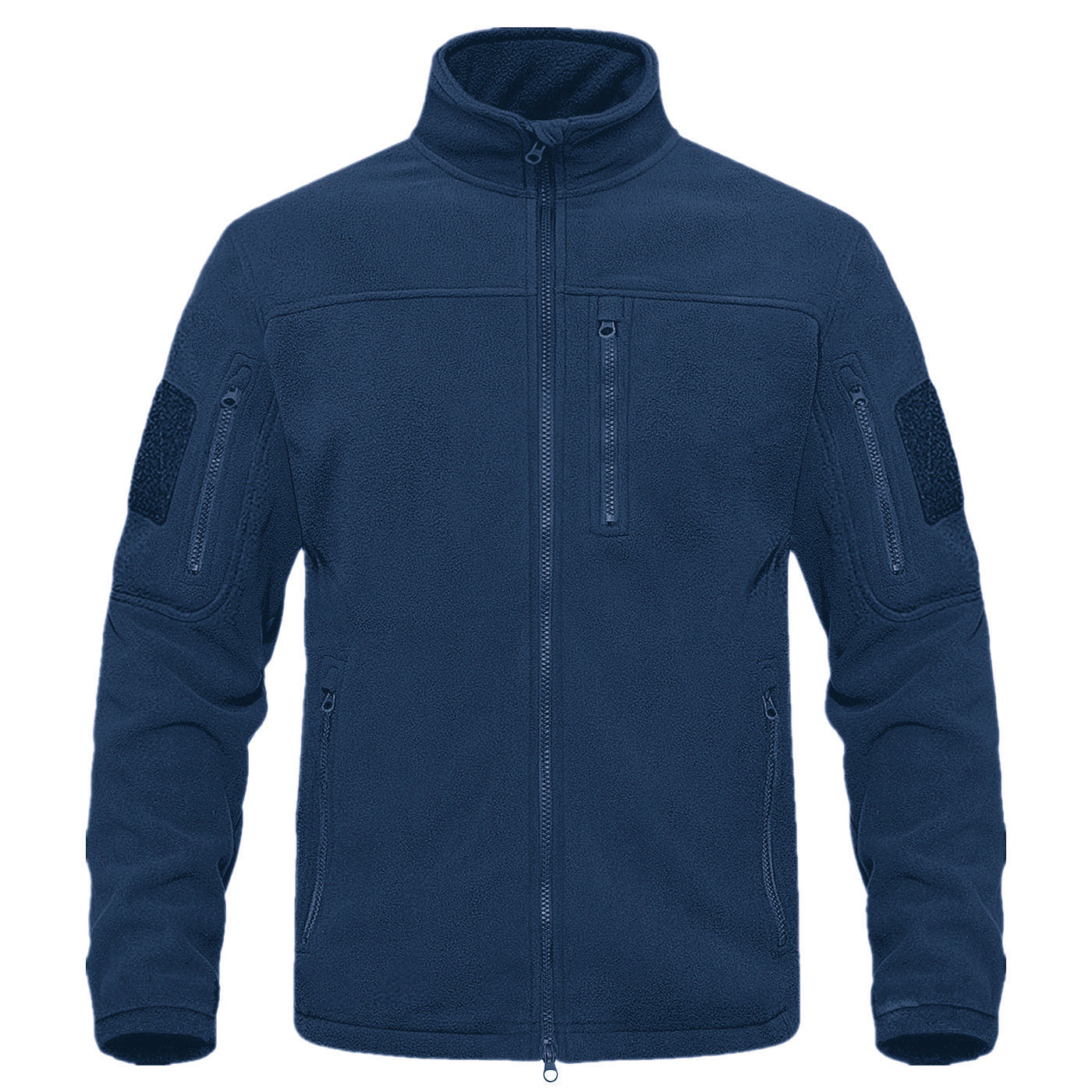 Outdoor Sports Tactical Polar Fleece Jacket Men in gray, designed for warmth and comfort during outdoor activities.