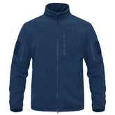 Outdoor Sports Tactical Polar Fleece Jacket Men in gray, designed for warmth and comfort during outdoor activities.