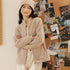 "Polar fleece cardigan detail view"