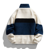 lamb wool polar fleece jacket side view