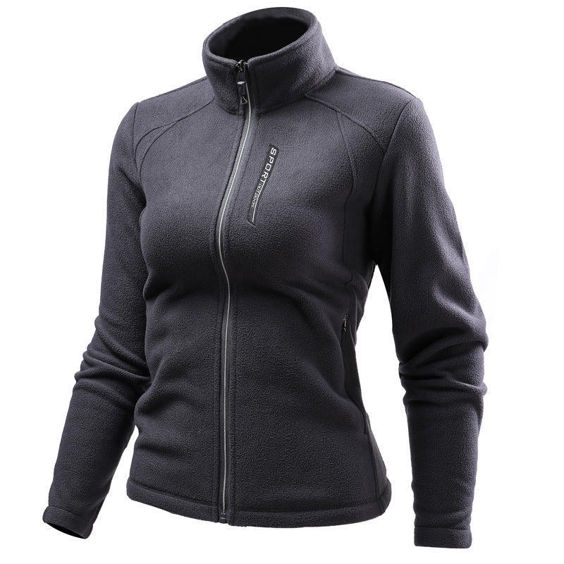 Warm Custom Cardigan Outdoor Polar Fleece Jacket hiking jacket
