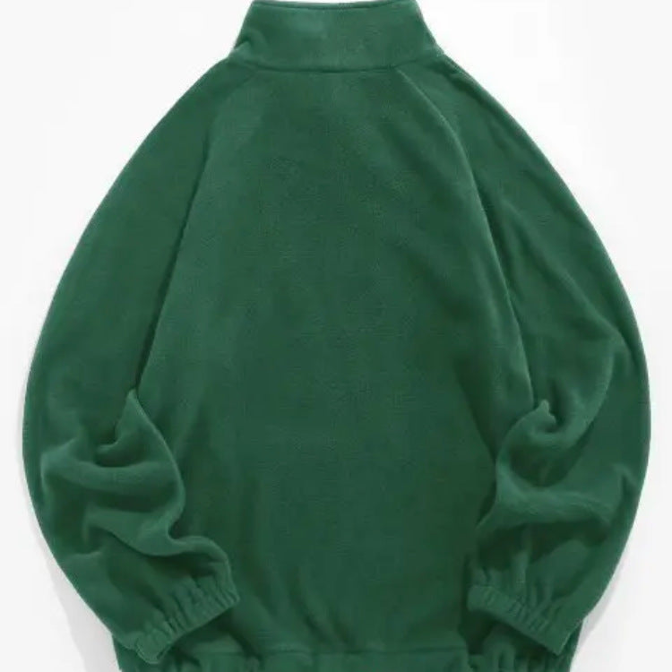 American Polar Fleece Zipper Hooded Zipper Sweatshirt outdoor style